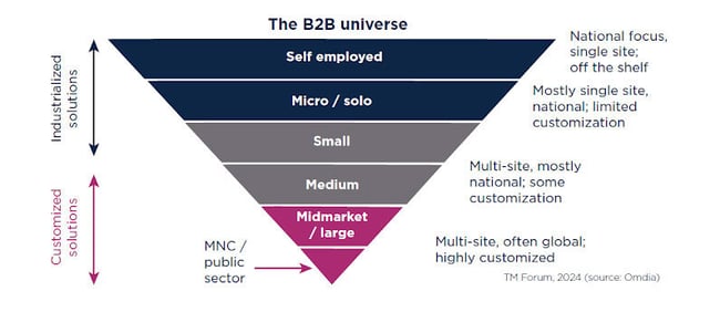 Level of customization demanded by companies of all sizes in the B2B universe